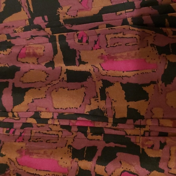 ALFANI SILK PRINT PLEATED SKIRT - Picture 5 of 7